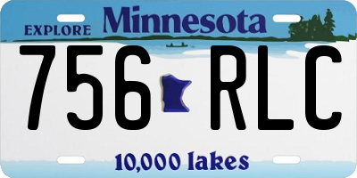 MN license plate 756RLC
