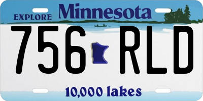 MN license plate 756RLD
