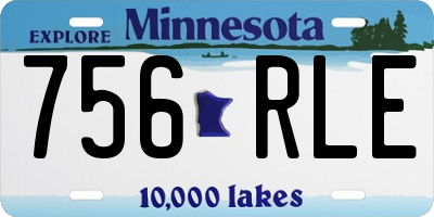 MN license plate 756RLE