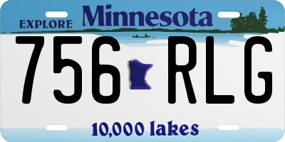 MN license plate 756RLG