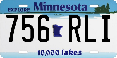 MN license plate 756RLI