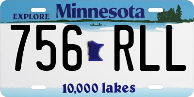 MN license plate 756RLL