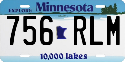 MN license plate 756RLM