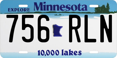 MN license plate 756RLN