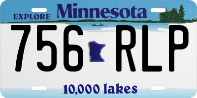 MN license plate 756RLP