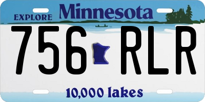 MN license plate 756RLR