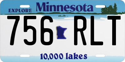MN license plate 756RLT