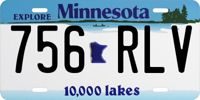 MN license plate 756RLV