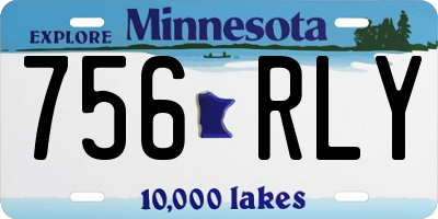 MN license plate 756RLY