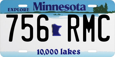 MN license plate 756RMC