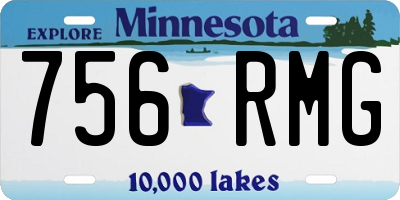 MN license plate 756RMG