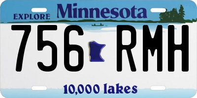 MN license plate 756RMH