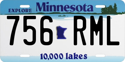 MN license plate 756RML