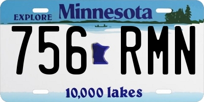 MN license plate 756RMN
