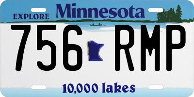 MN license plate 756RMP