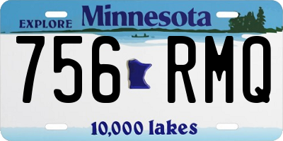 MN license plate 756RMQ