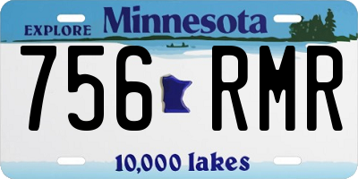 MN license plate 756RMR