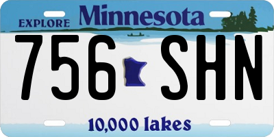 MN license plate 756SHN