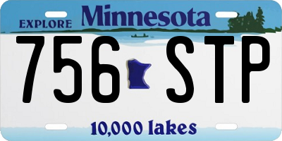 MN license plate 756STP