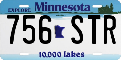MN license plate 756STR