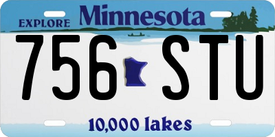 MN license plate 756STU