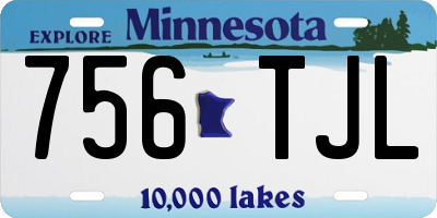 MN license plate 756TJL