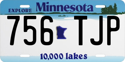 MN license plate 756TJP