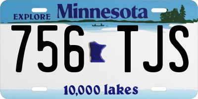 MN license plate 756TJS