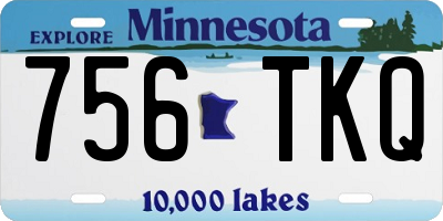 MN license plate 756TKQ