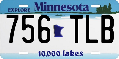 MN license plate 756TLB