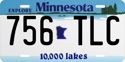MN license plate 756TLC