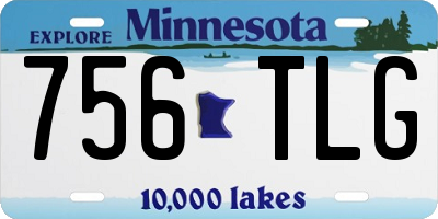 MN license plate 756TLG