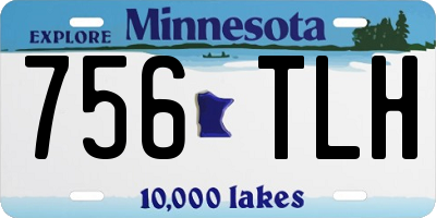 MN license plate 756TLH