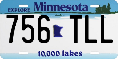 MN license plate 756TLL
