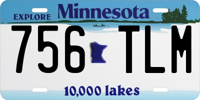 MN license plate 756TLM