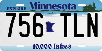 MN license plate 756TLN