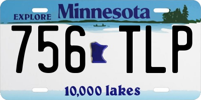 MN license plate 756TLP