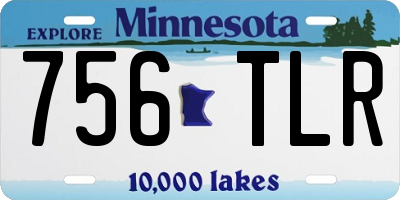 MN license plate 756TLR