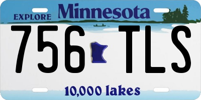 MN license plate 756TLS