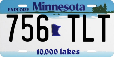 MN license plate 756TLT