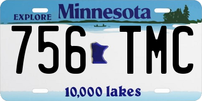MN license plate 756TMC