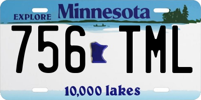 MN license plate 756TML