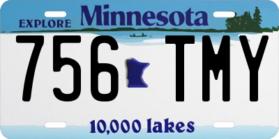 MN license plate 756TMY
