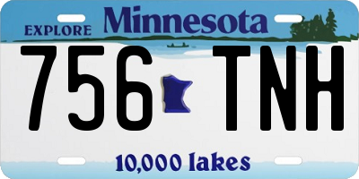 MN license plate 756TNH