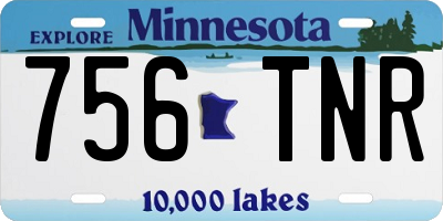 MN license plate 756TNR