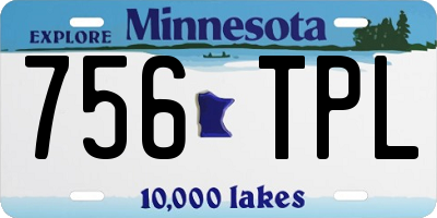 MN license plate 756TPL