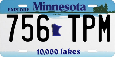 MN license plate 756TPM