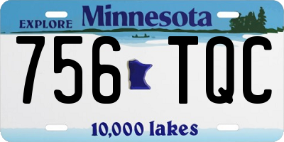 MN license plate 756TQC