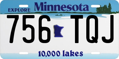 MN license plate 756TQJ