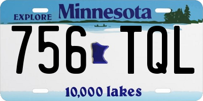 MN license plate 756TQL